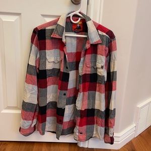 Large Lost flannel button down shirt